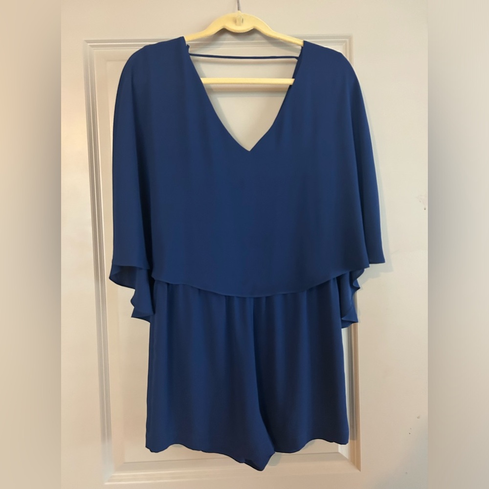 BCBGMAXAZRIA Carie Blue Depth Romper